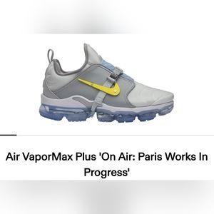 RARE Nike Air Vapormax Plus "On Air Jordan Paris Work In Progress. Size 12